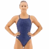 TYR Lapped Navy Diamondfit Swimsuit