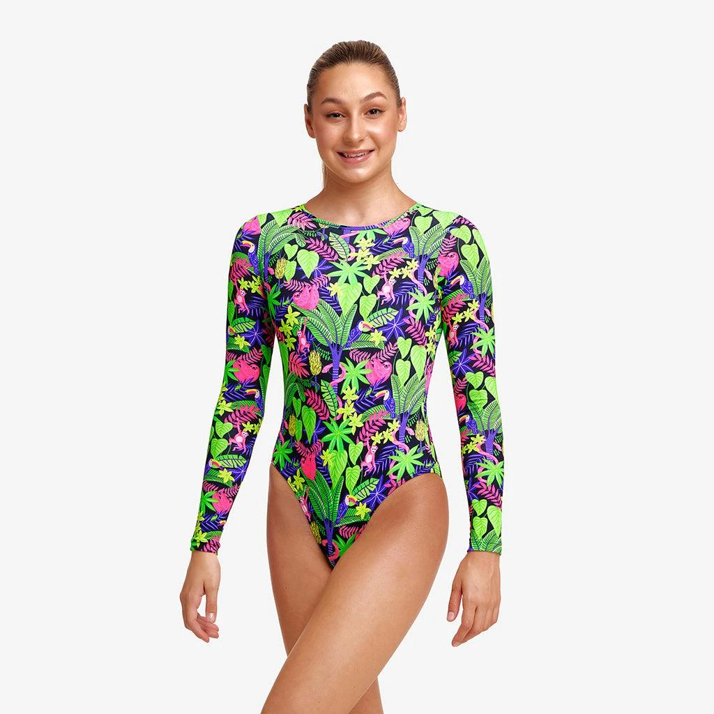 Funkita Girls Sloth Slumber Long Shot One Piece 1 Funkita Girls Sloth Slumber Long Shot One Piece