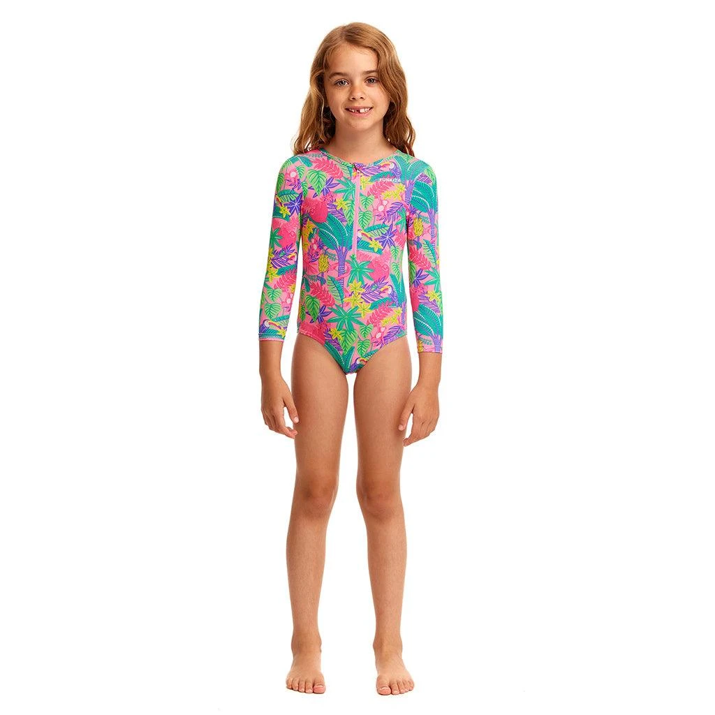 Funkita Toddler Girls Sun Cover One Piece Jungle Party 2 Funkita Toddler Girls Sun Cover One Piece Jungle Party - Image 2