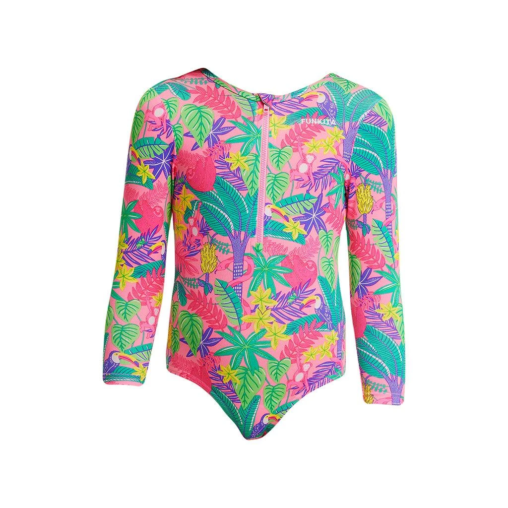 Funkita Toddler Girls Sun Cover One Piece Jungle Party 4 Funkita Toddler Girls Sun Cover One Piece Jungle Party - Image 4