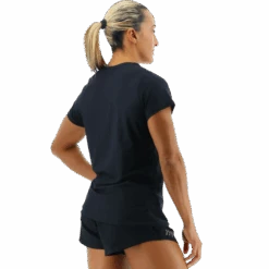 TYR Airtec™ Women's Short Sleeve Tee - Black -Swim Gear Central FPTSO3A 001 alt05