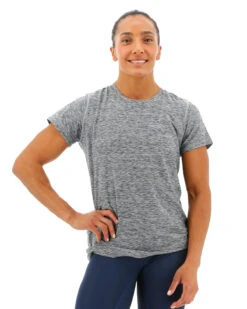 TYR Airtec™ Women's Short Sleeve Tee - Heather Grey