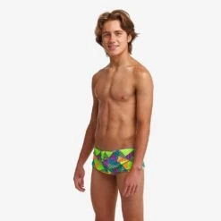 Funky Trunks Boys Sidewinder Trunks Cross Bars -Swim Gear Central FTS010B CROSS BARS 10