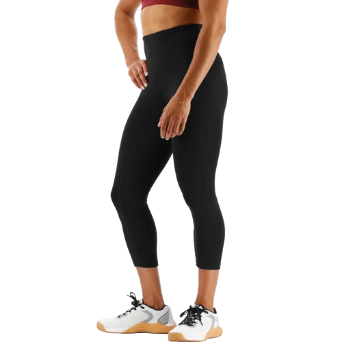 TYR GYM Women’s Black High Rise 3/4 Leggings 2 TYR GYM Women’s Black High Rise 3/4 Leggings - Image 2
