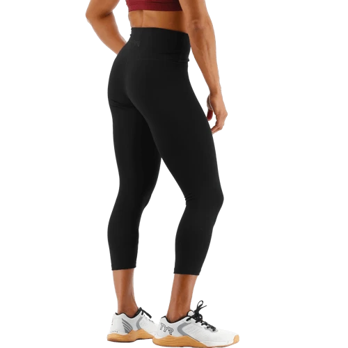 TYR GYM Women’s Black High Rise 3/4 Leggings 3 TYR GYM Women’s Black High Rise 3/4 Leggings - Image 3