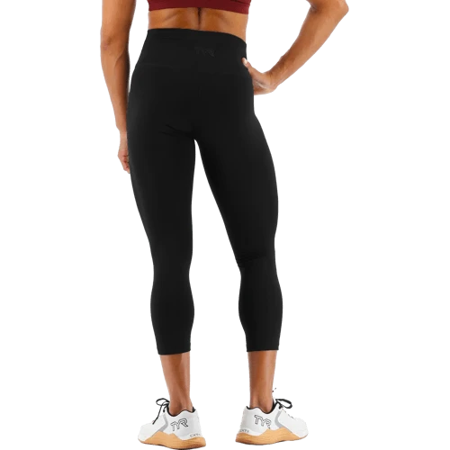TYR GYM Women’s Black High Rise 3/4 Leggings 4 TYR GYM Women’s Black High Rise 3/4 Leggings - Image 4