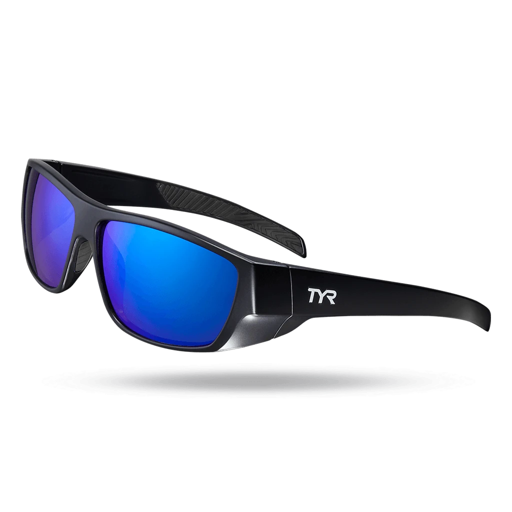 TYR Knox Mens Wrap Sunglasses Blue Black 1 TYR Knox Mens Wrap Sunglasses Blue Black