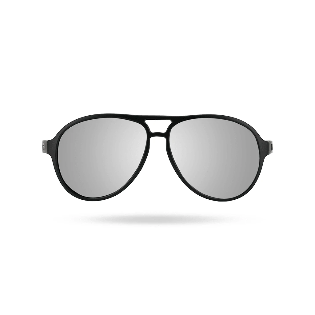 TYR Goldenwest Small Silver/Black Aviator HTS Sunglasses 2 TYR Goldenwest Small Silver/Black Aviator HTS Sunglasses - Image 2
