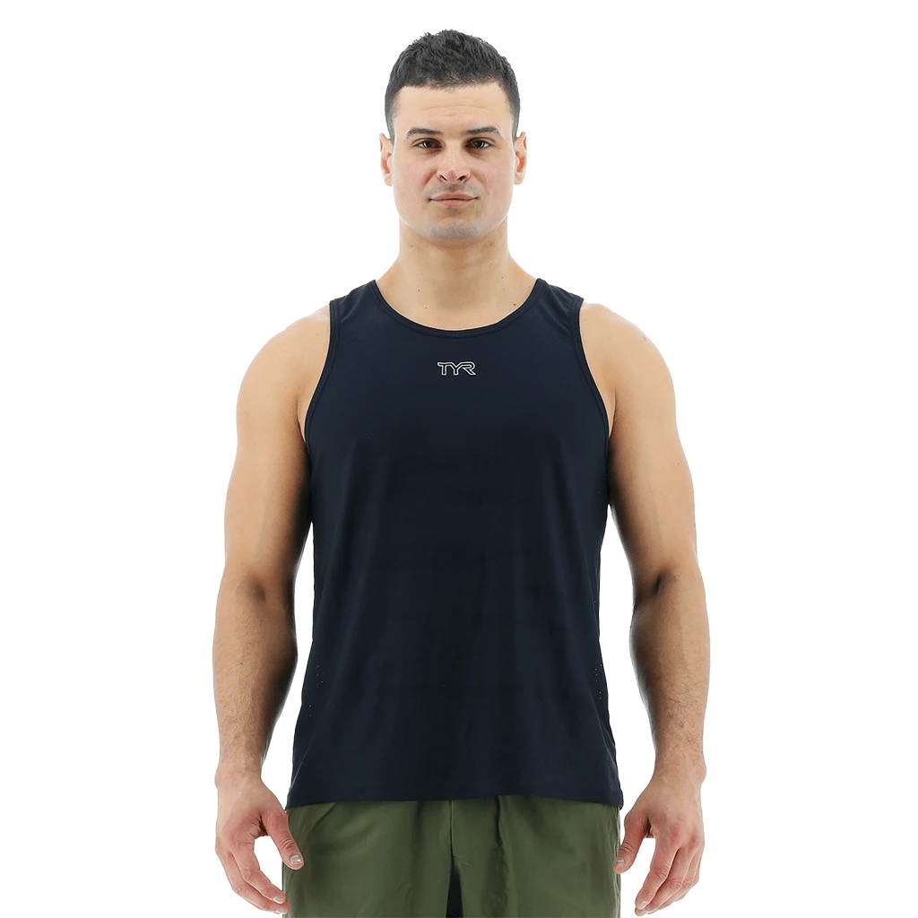 TYR GYM Men's Black Airtec Tank 1 TYR GYM Men's Black Airtec Tank