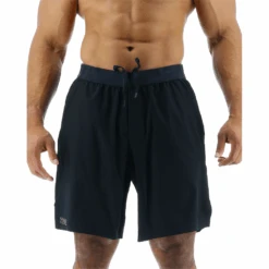 TYR GYM Mens Unbroken Lined 7" Black Short