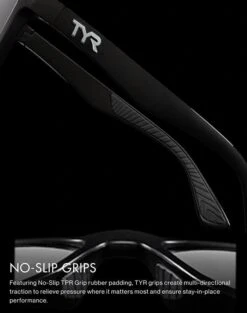 TYR Apollo HTS Sunglasses Red/Black -Swim Gear Central No SlipGrips