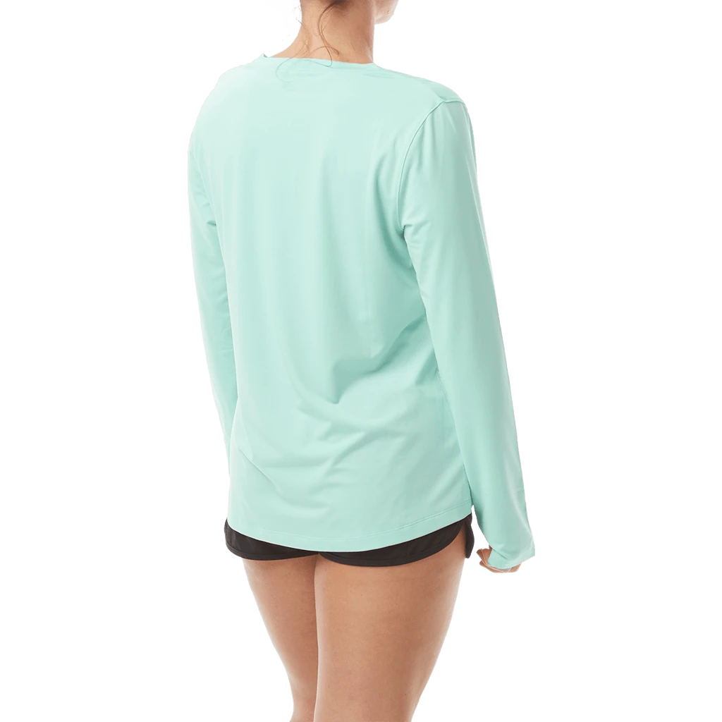 TYR Womens SunDefense Mint Long Sleeve Shirt 2 TYR Womens SunDefense Mint Long Sleeve Shirt - Image 2