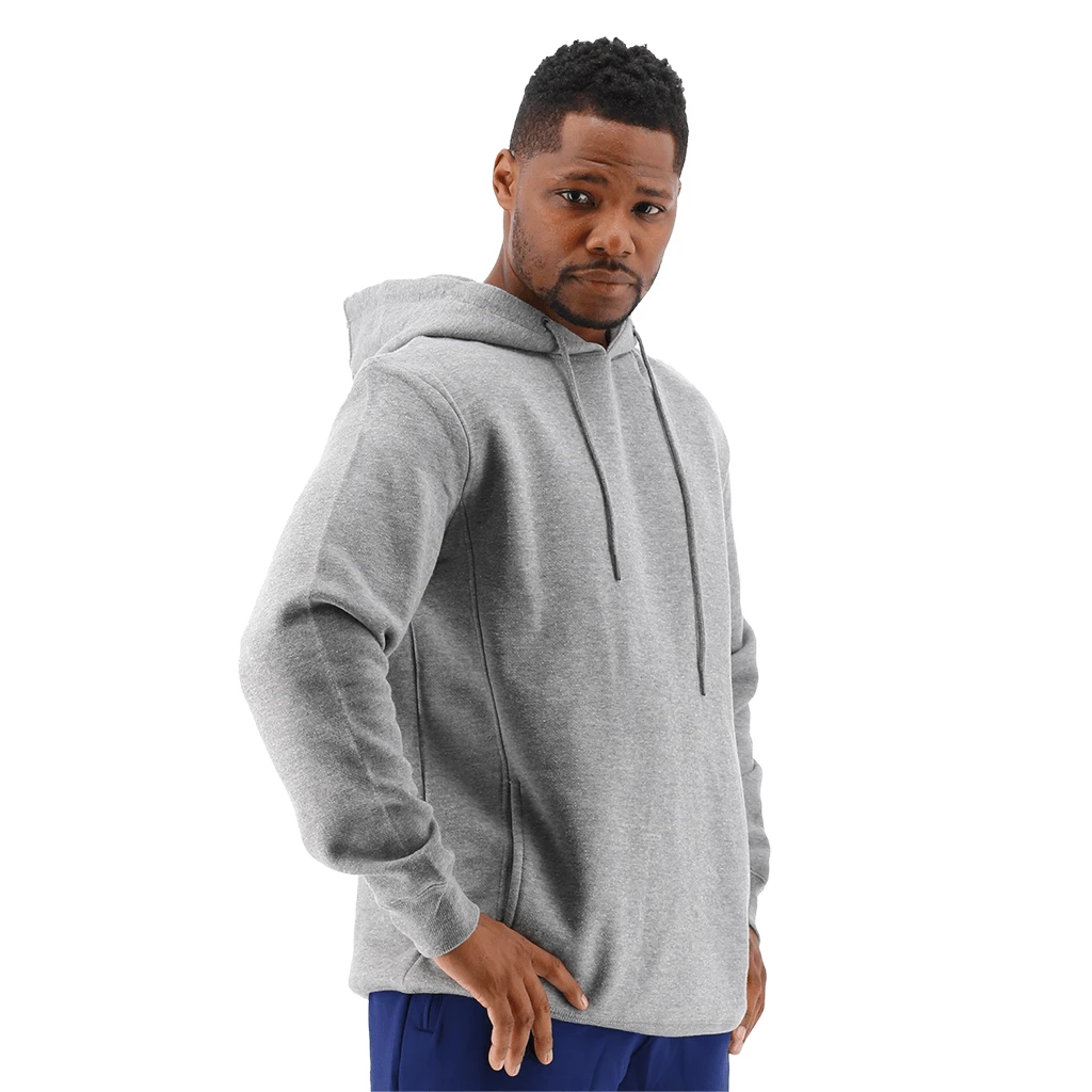 TYR Men Outline Logo Hoodie Charcoal Charcoal/Silver 2 TYR Men Outline Logo Hoodie Charcoal Charcoal/Silver - Image 2
