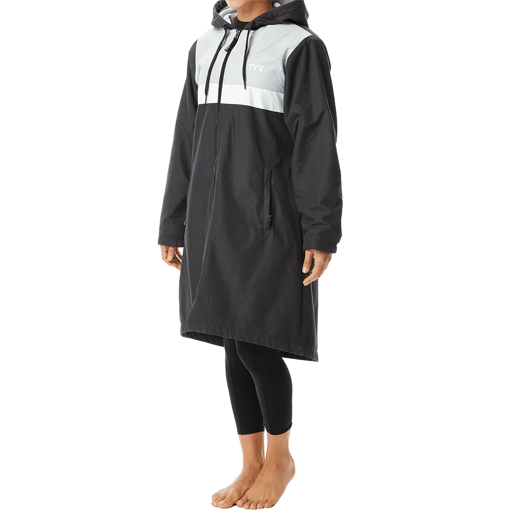 TYR Womens Black Alliance Podium Parka 2 TYR Womens Black Alliance Podium Parka - Image 2