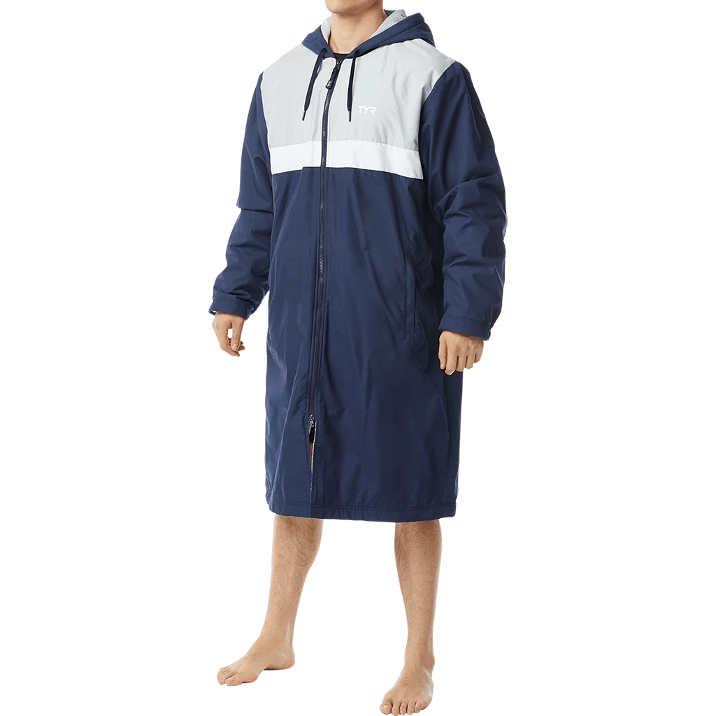 TYR Mens Navy Alliance Podium Parka 1 TYR Mens Navy Alliance Podium Parka