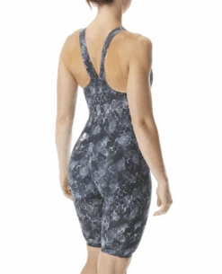 TYR Female Avictor Supernova Closed Back - Black-Grey -Swim Gear Central astc6 088 alt06