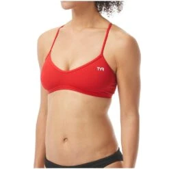 Swim Gear Central 8 TYR Red Trinity Top