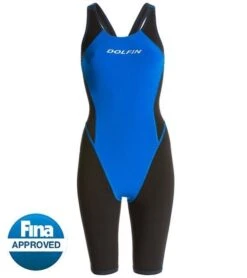 Dolfin Platinum 2 Pro Tech Knee Suit 8 Dolfin Platinum 2 Pro Tech Knee Suit -Swim Gear Central d7176p 966 ryl blk