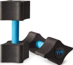 TYR Aquatic Dumbbells Black Blue