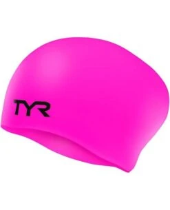 TYR Junior Long Hair Wrinkle Free Swim Cap -Swim Gear Central lcsjrl 693 alt01 1 1