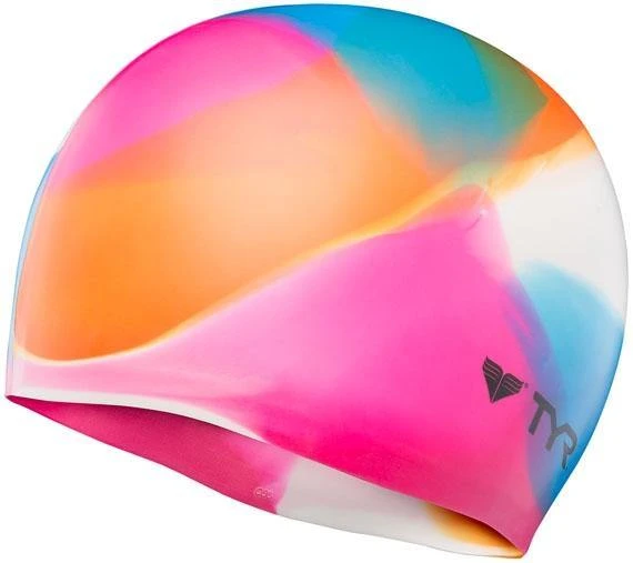 TYR Kaleidoscope Silicone Swim Cap 1 TYR Kaleidoscope Silicone Swim Cap