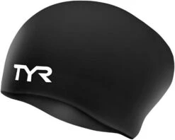 TYR Adult Long Hair Silicone Wrinkle-Free Swim Cap 14 TYR Adult Long Hair Silicone Wrinkle-Free Swim Cap -Swim Gear Central lcsl 001 alt1