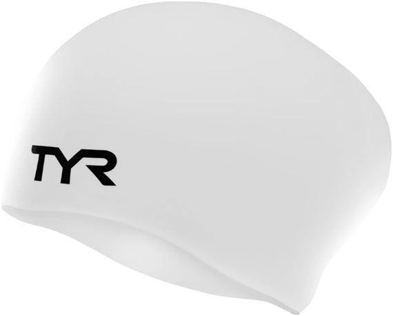 TYR Adult Long Hair Silicone Wrinkle-Free Swim Cap 7 TYR Adult Long Hair Silicone Wrinkle-Free Swim Cap - Image 7