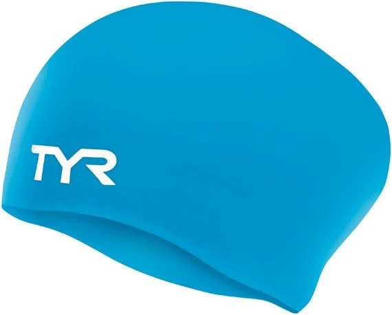 TYR Adult Long Hair Silicone Wrinkle-Free Swim Cap 8 TYR Adult Long Hair Silicone Wrinkle-Free Swim Cap - Image 8