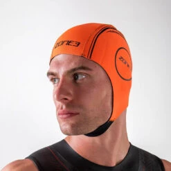 ZONE3 Neoprene Swim Cap 8 ZONE3 Neoprene Swim Cap -Swim Gear Central orange neoprene cap 4 1000x 2x ee5498fc deb9 4d3f a66a 03969cfa935f