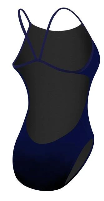 TYR Womens Solid Navy Cutoutfit Swimsuit 2 TYR Womens Solid Navy Cutoutfit Swimsuit - Image 2