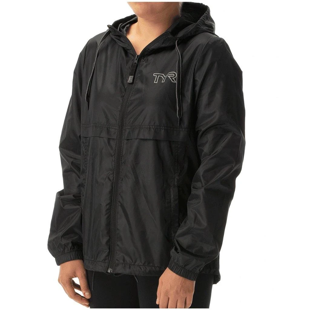 TYR Womens Black Elite Team Windbreaker 1 TYR Womens Black Elite Team Windbreaker